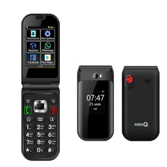 Q3 4G Flip Android Smartphone – Touch Screen + Apps, Senior Friendly
