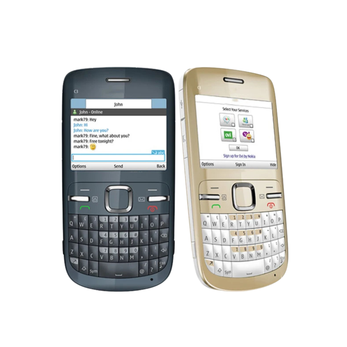 Nokia C3 Classic Mobile Phone with QWERTY Keyboard