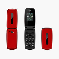 SERVO F4 Senior Flip Phone – Dual SIM, Big Buttons & Flashlight