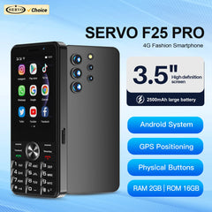 SERVO F25 PRO 4G Button Smartphone – Hybrid Touch + Keypad for Seniors