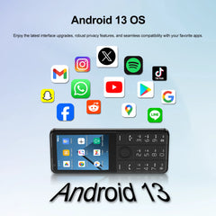 SERVO R17 4G Android 13 – Smart Button Phone with Touchscreen & GPS