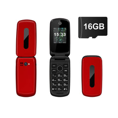 SERVO F4 Senior Flip Phone – Dual SIM, Big Buttons & Flashlight