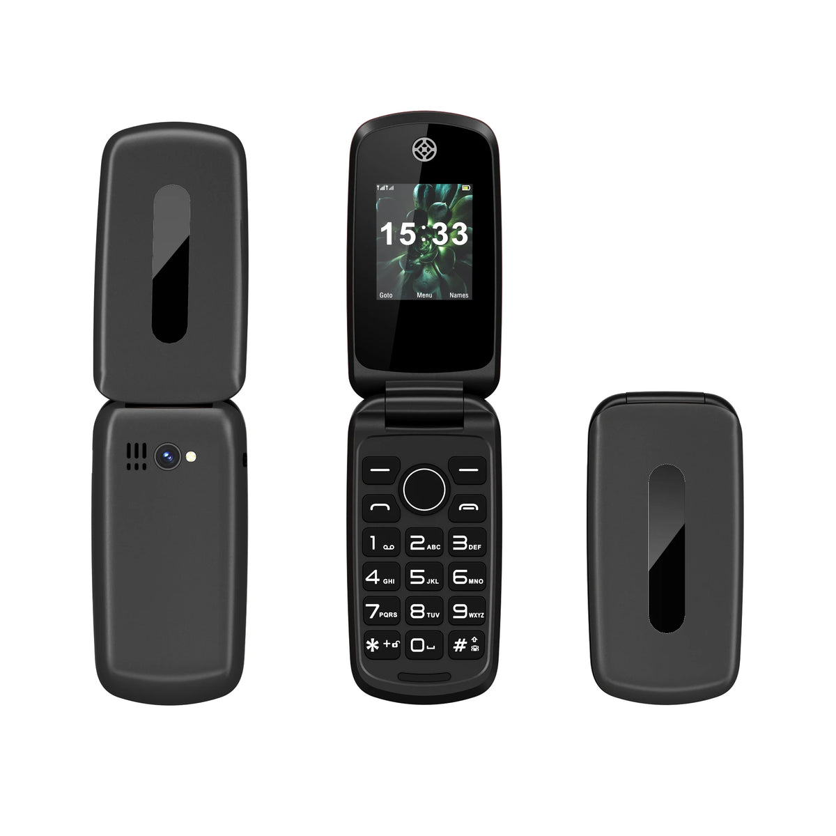 SERVO F4 Senior Flip Phone – Dual SIM, Big Buttons & Flashlight