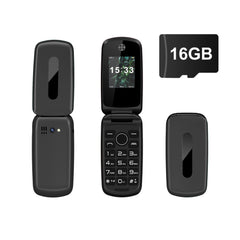 SERVO F4 Senior Flip Phone – Dual SIM, Big Buttons & Flashlight