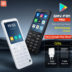 Qin F21 Pro – 4G Smart Touch Phone with Keypad and Google Play